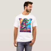 Krokodile Rockstar coole Kunst T-Shirt (Vorne ganz)
