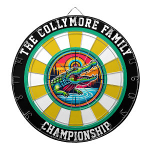 Krokodile-Seekreis Dartscheibe