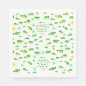 Krokodile Serviette (Vorderseite)