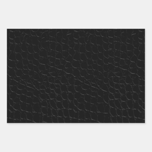 Krokodile-Skin-Druck in drei Farben Geschenkpapier Set (Vorderseite 2)