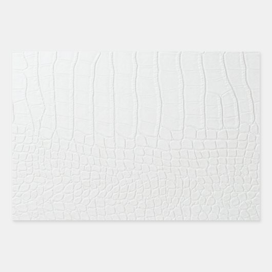 Krokodile-Skin-Druck in drei Farben Geschenkpapier Set (Vorderseite)