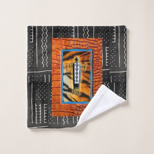 "Krokodile Stärke, Tiger Grace: Entfesseln Sie die Badhandtuch Set (Waschlappen)