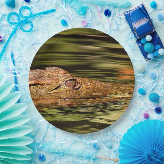 Krokodile-Teller Pappteller (Party)
