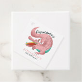 Krokodile Thema Geburtstagsparty Pink Geschenkanhänger (Beispiel)