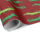 Krokodile und Alligatoren Geschenkpapier (Rolleneckpunkt)
