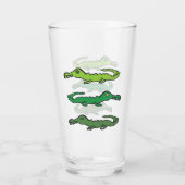 Krokodile und Alligatoren Glas (Rückseite)