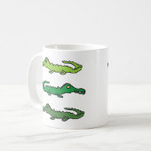 Krokodile und Alligatoren Kaffeetasse (Vorderseite Links)