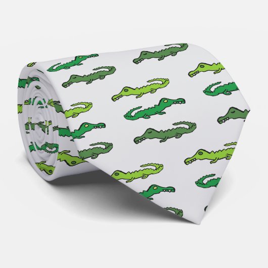 Krokodile und Alligatoren Krawatte (Gerollt)