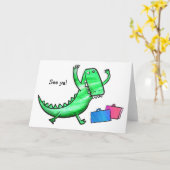 Krokodile verlassend Karte (Gelbe Blume)