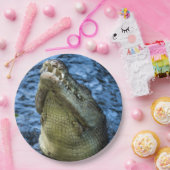 Krokodile Zähne Wasser Pappteller (Party)