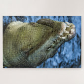 Krokodile Zähne Wasser Puzzle (Horizontal)