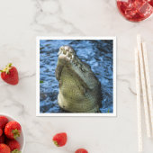 Krokodile Zähne Wasser Serviette (Beispiel)