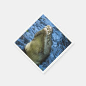 Krokodile Zähne Wasser Serviette (Ecke)