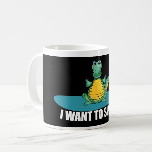 Krokodilkaffee-Tasse Kaffeetasse (Vorderseite Links)