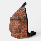 Krokodilleder-Fake-Look Crossbody Bag (Rechte Ecke)