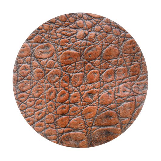 Krokodilleder-Fake-Look Schneidebrett (Vorderseite)