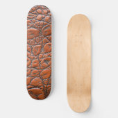 Krokodilleder-Fake-Look Skateboard (Vorderseite)