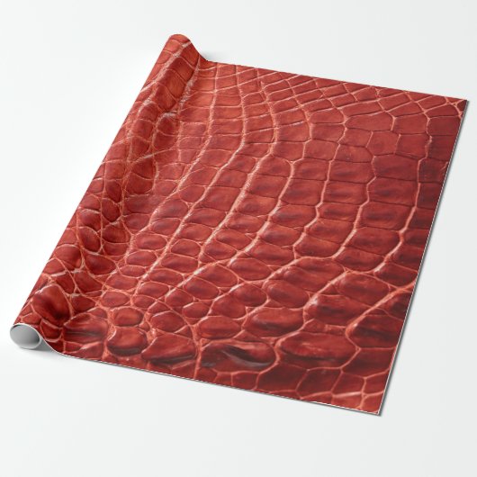 Krokodillederstruktur Geschenkpapier (Ungerollt)