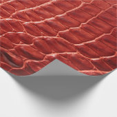 Krokodillederstruktur Geschenkpapier (Ecke)