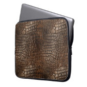 Krokodilmuster Laptop Hülle 15" Laptopschutzhülle (Vorderseite Links)