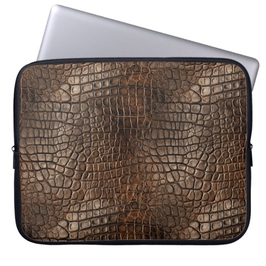 Krokodilmuster Laptop Hülle 15" Laptopschutzhülle (Vorderseite)
