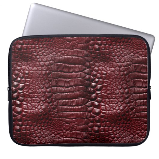 Krokodilmuster Laptop Hülle 15" Laptopschutzhülle (Vorderseite)