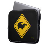 Krokodilstrasse Laptopschutzhülle (Vorderseite Links)