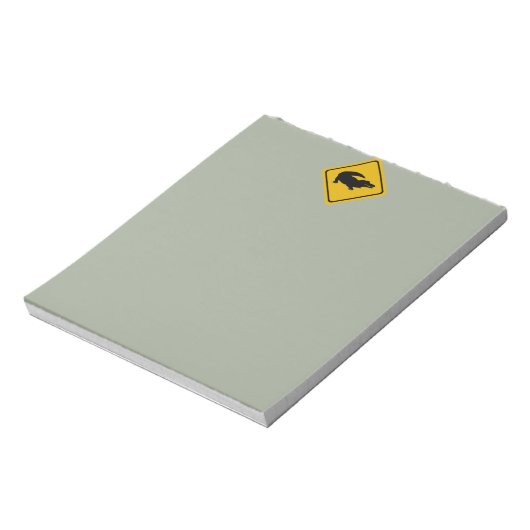 Krokodilstrasse Notizblock (Rotiert)