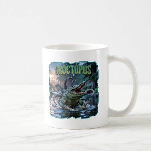 Kroktopus Fotografischer Combo Kreatur Witzig Kaffeetasse (Rechts)