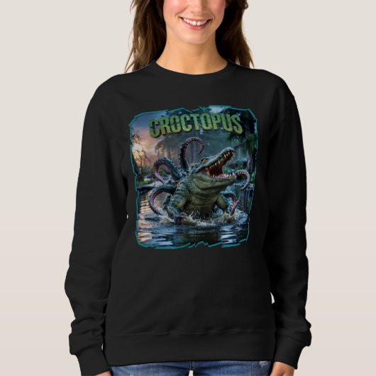 Kroktopus Fotografischer Combo Kreatur Witzig Sweatshirt (Vorderseite)
