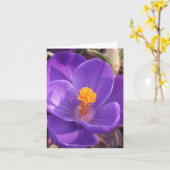 Krokus-Anmerkungs-Karte Karte (Gelbe Blume)