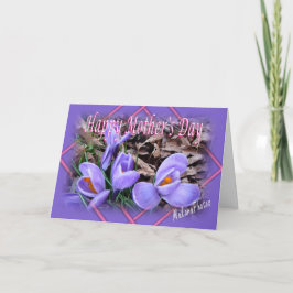 Krokus für Mama Karte