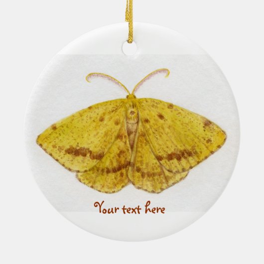 Krokus-Geometer-Motten-Verzierung Keramikornament (Hinten)