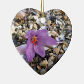 Krokus Herz Keramik Ornament (Rechts)