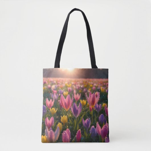 Krokus in der Morgendämmerung Tasche (Vorderseite)