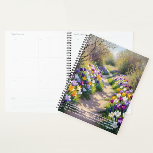 Krokus-Symbolik-Kalender Planer (Anzeige)