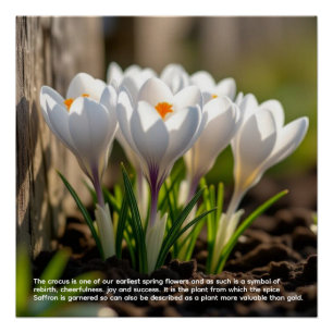Krokus-Symbolik Poster