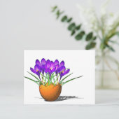 Krokusse Postkarte (Stehend Vorderseite)