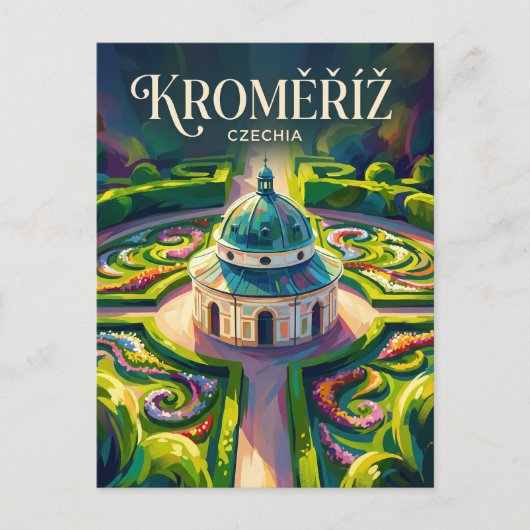 Kroměříž Tschechien Postkarte (Vorderseite)