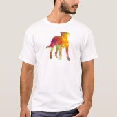 Kromfohrlander im Watercolor T-Shirt (Vorderseite)