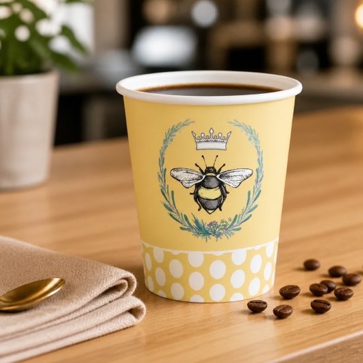 Kronbiene | Honey Polka Dot Paper Cups Pappbecher