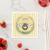 Kronbiene | Honey Polka Dot Paper Napkins Serviette (Beispiel)