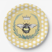 Kronbiene | Honey Polka Dot Paper Teller (Vorderseite)