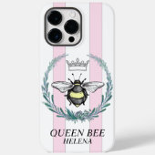 Kronbiene | Rosa und Weiß gestrichen Personalisier Case-Mate iPhone Hülle (Rückseite)