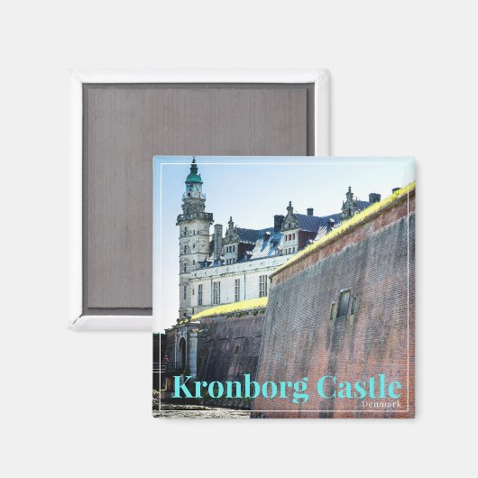 Kronborg Denmark Souvenir Magnet (Vorderseite/Rückseite)