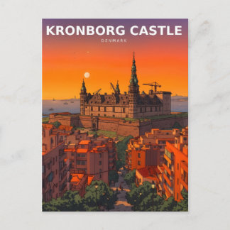 Kronborg Schloss Dänemark Hamlet Festung Postkarte