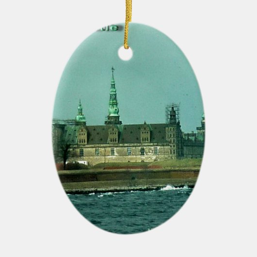 Kronborgs Schloss-Dörfchen-Schloss in Dänemark Keramikornament (Vorne)