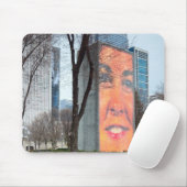 Kronbrunnen im Millenium Park Mousepad (Mit Mouse)