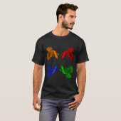 Krönchenschwanz Kampffische T-Shirt (Vorne ganz)