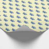 Krone 01 - Marine auf blassgelb Geschenkpapier (Ecke)